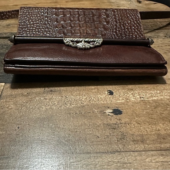 Brighton Leather Croc Embossed Crossbody - Picture 5 of 10